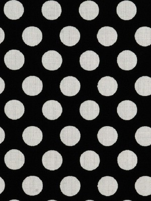 Scalamandre Fabric - Polka Dot - Black and Off White 20402M-016