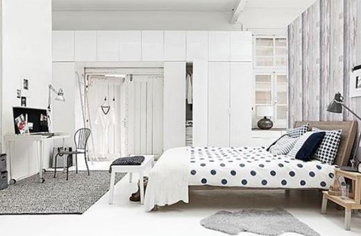 polka dot bedroom - interiro decor